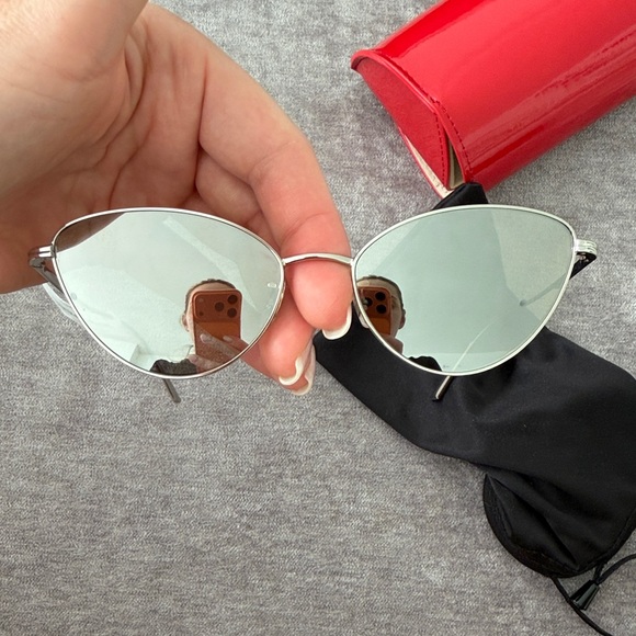 Khaite Oliver Peoples Silver Sunglasses main image 4